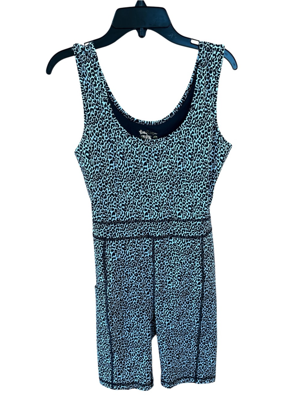 Lily  Pulitzer Luxletic  Leopard Print bodysuit in White and Black